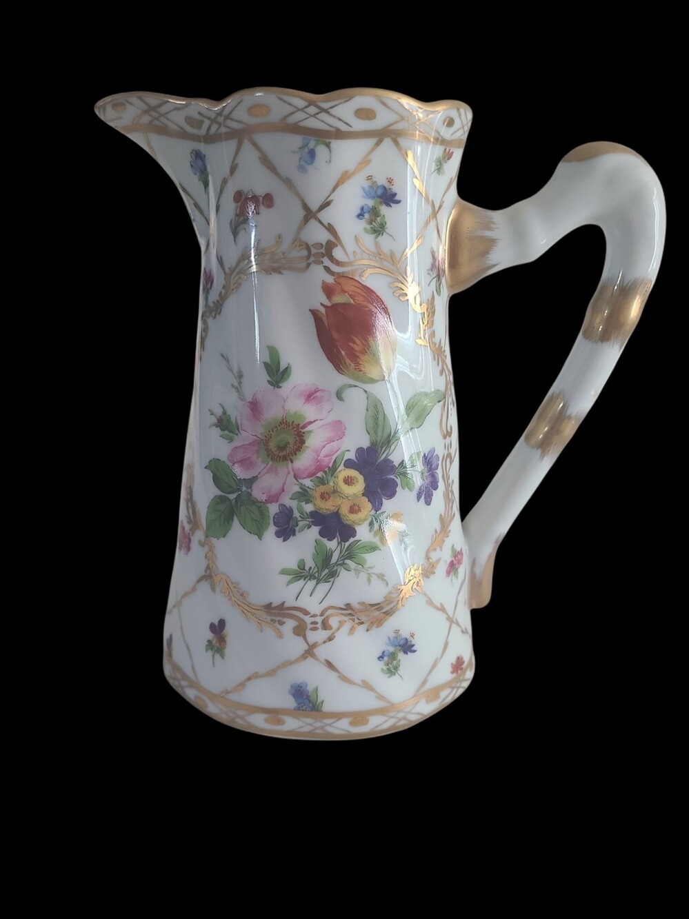 Royal Europe Hand-Painted Porcelain Pitcher